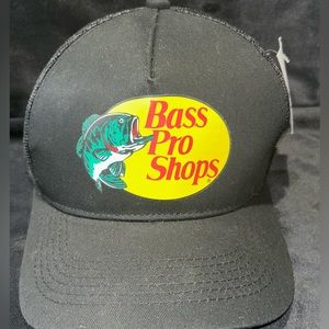 Bass Pro Shop Adjustable BLACK hat- One size- for men or women-NEW